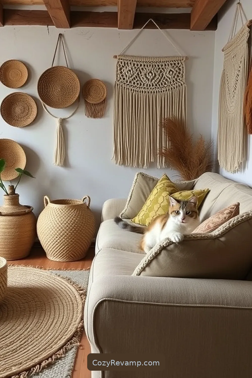 Designing a Rustic Living Room With Natural Fibers 5 Accessorizing With Natural Fiber Decor for Designing a Rustic Living Room With Natural Fibers