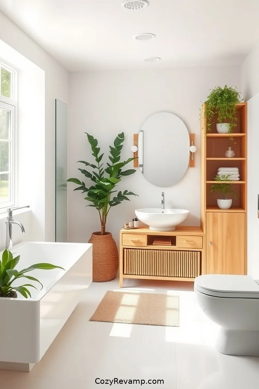 Designing a Scandinavian Bathroom With Bamboo Material Accents 5 Bamboo Storage Solutions for a Clutter-Free Space for Designing a Scandinavian Bathroom With Bamboo Material Accents
