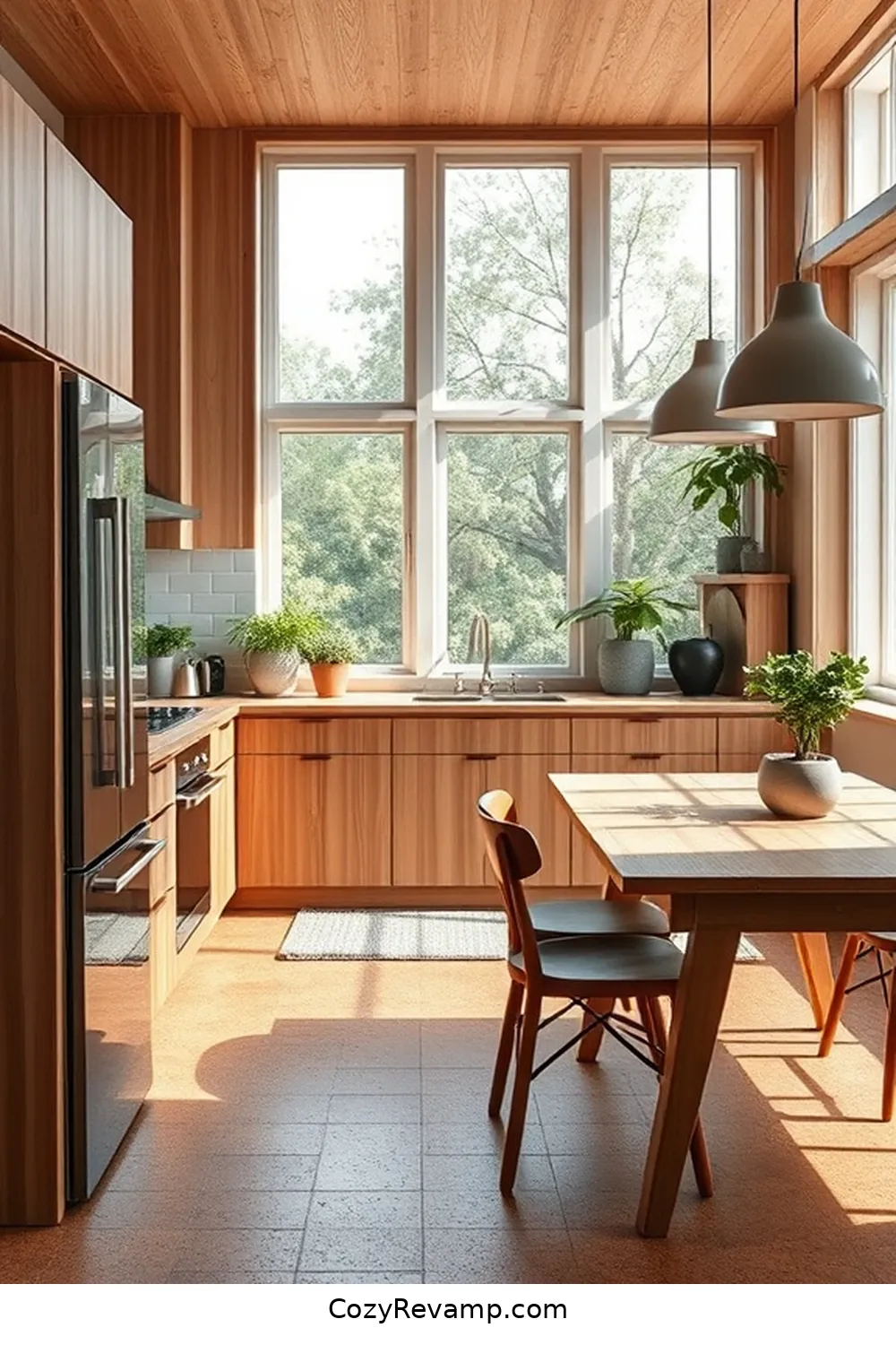 Designing a Scandinavian Kitchen With Cork Material 6 Cork Flooring: Comfort and Durability for Designing a Scandinavian Kitchen With Cork Material