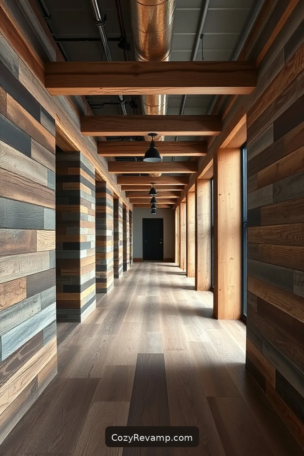 Designing an Industrial Hallway With Recycled Wood Materials 3 Choosing the Right Type of Recycled Wood for Designing an Industrial Hallway With Recycled Wood Materials