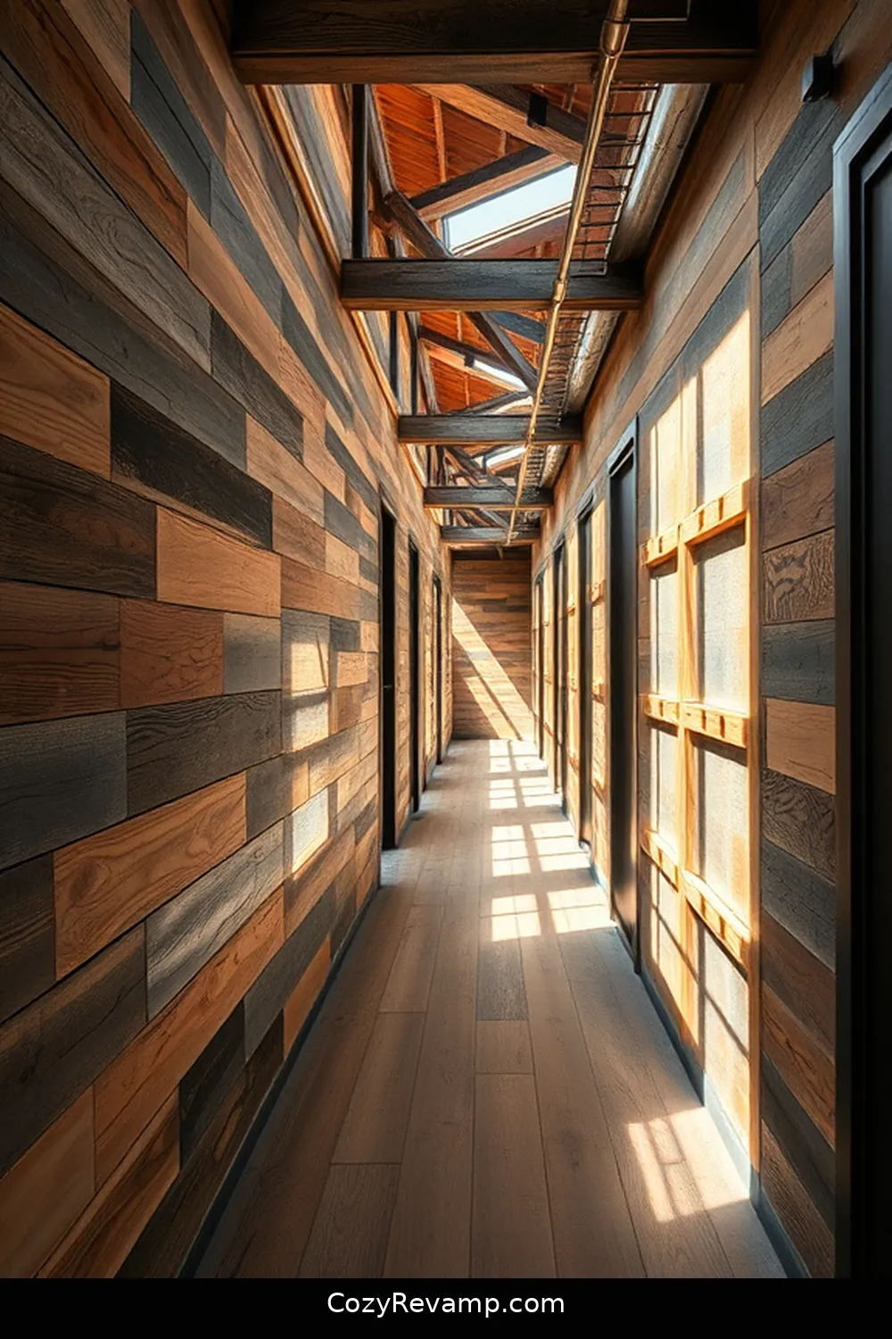 Designing an Industrial Hallway With Recycled Wood Materials 7 Color Schemes and Finishes for Recycled Wood for Designing an Industrial Hallway With Recycled Wood Materials