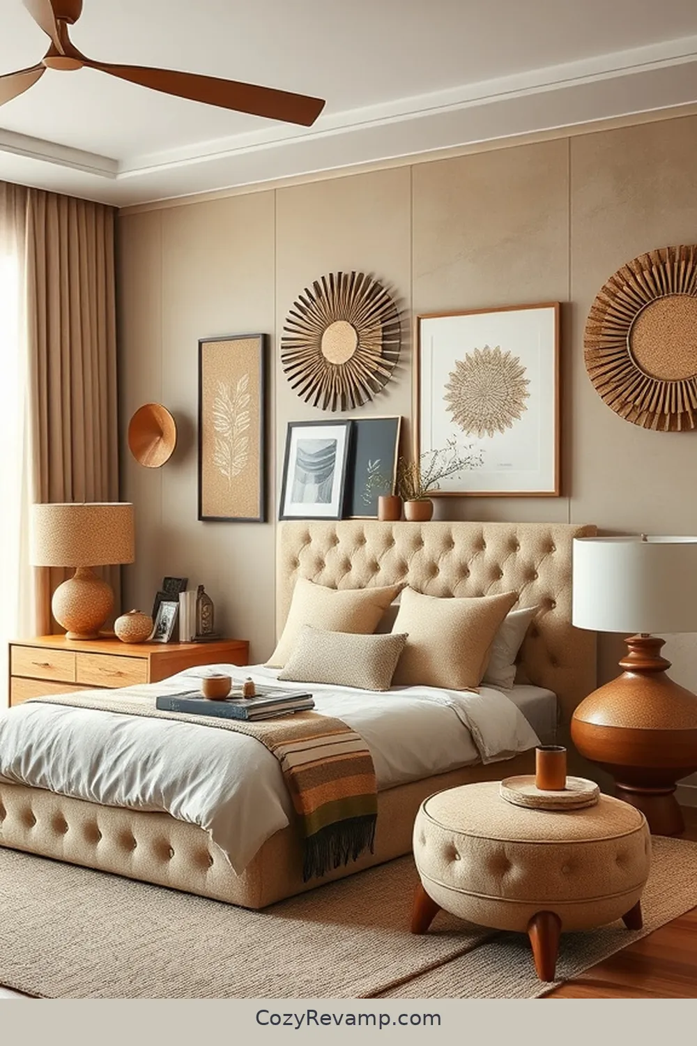 Cork Accessories for Enhance Your Mid-Century Modern Bedroom With Cork Material: 23 Ways