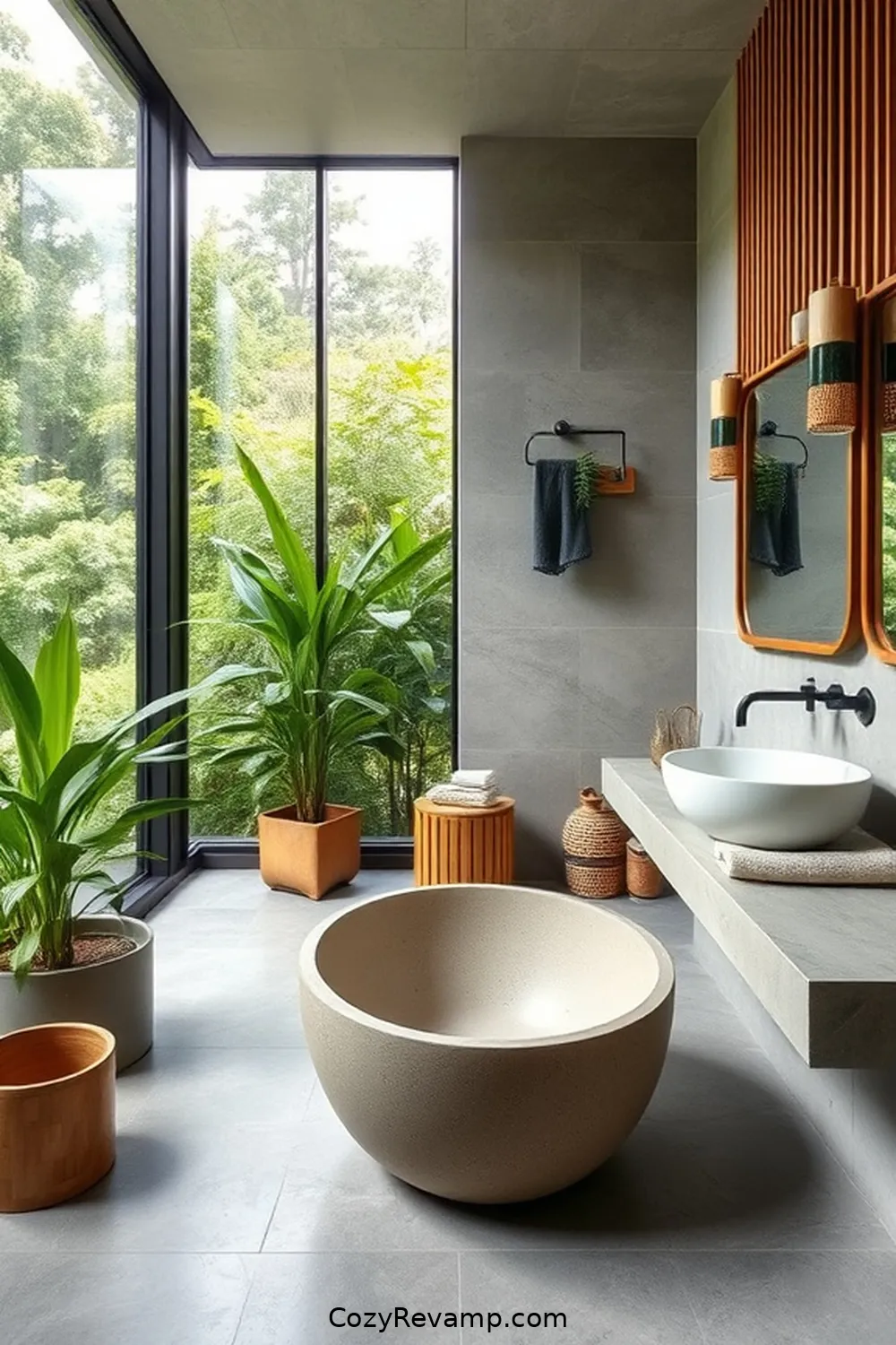 Essential Material Choices for a Scandinavian Bathroom With Natural Fibers 6 Stone and Bamboo for Sustainable Surfaces for Essential Material Choices for a Scandinavian Bathroom With Natural Fibers