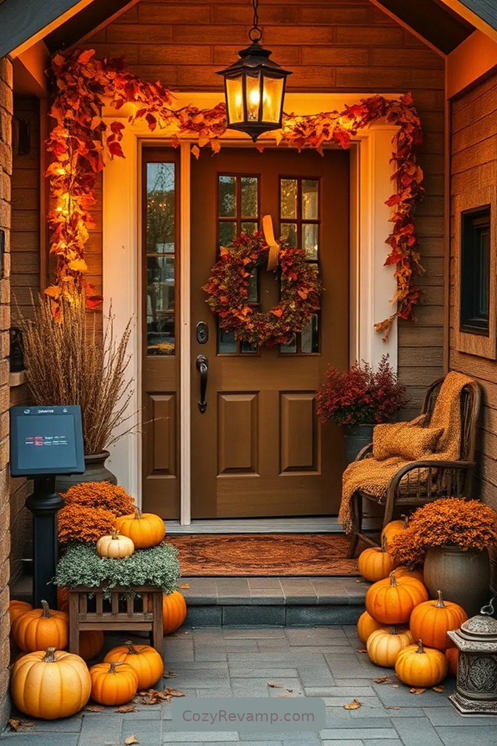 Seasonal Decor Ideas for Your Entryway for Essential Materials for a Rustic Entryway With Solar-Powered Lights