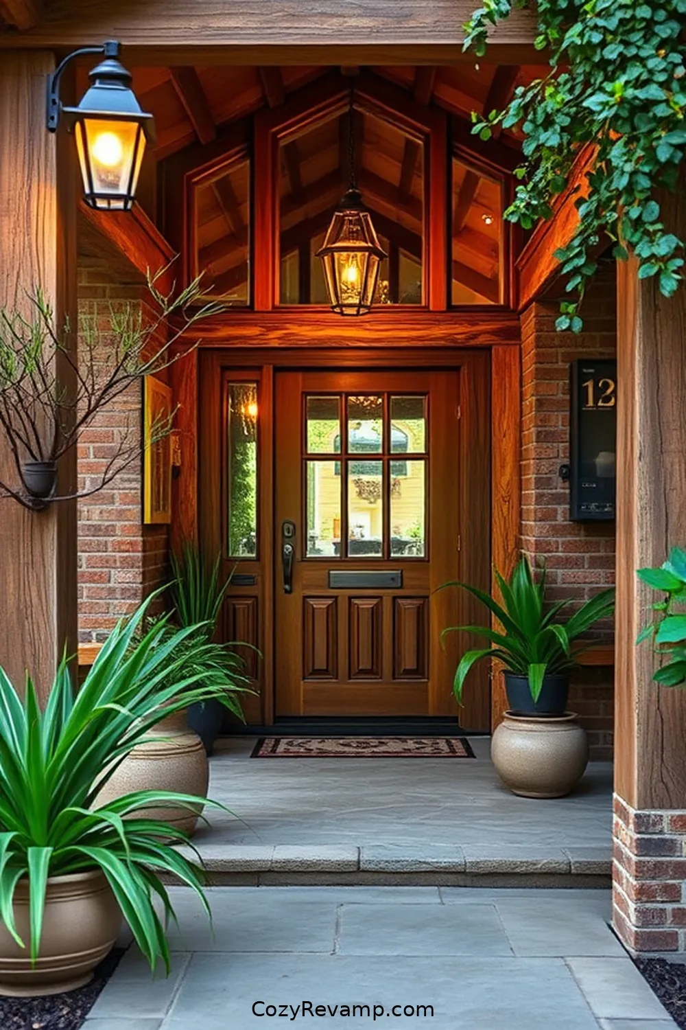Selecting the Perfect Color Palette for Essential Materials for a Rustic Entryway With Solar-Powered Lights
