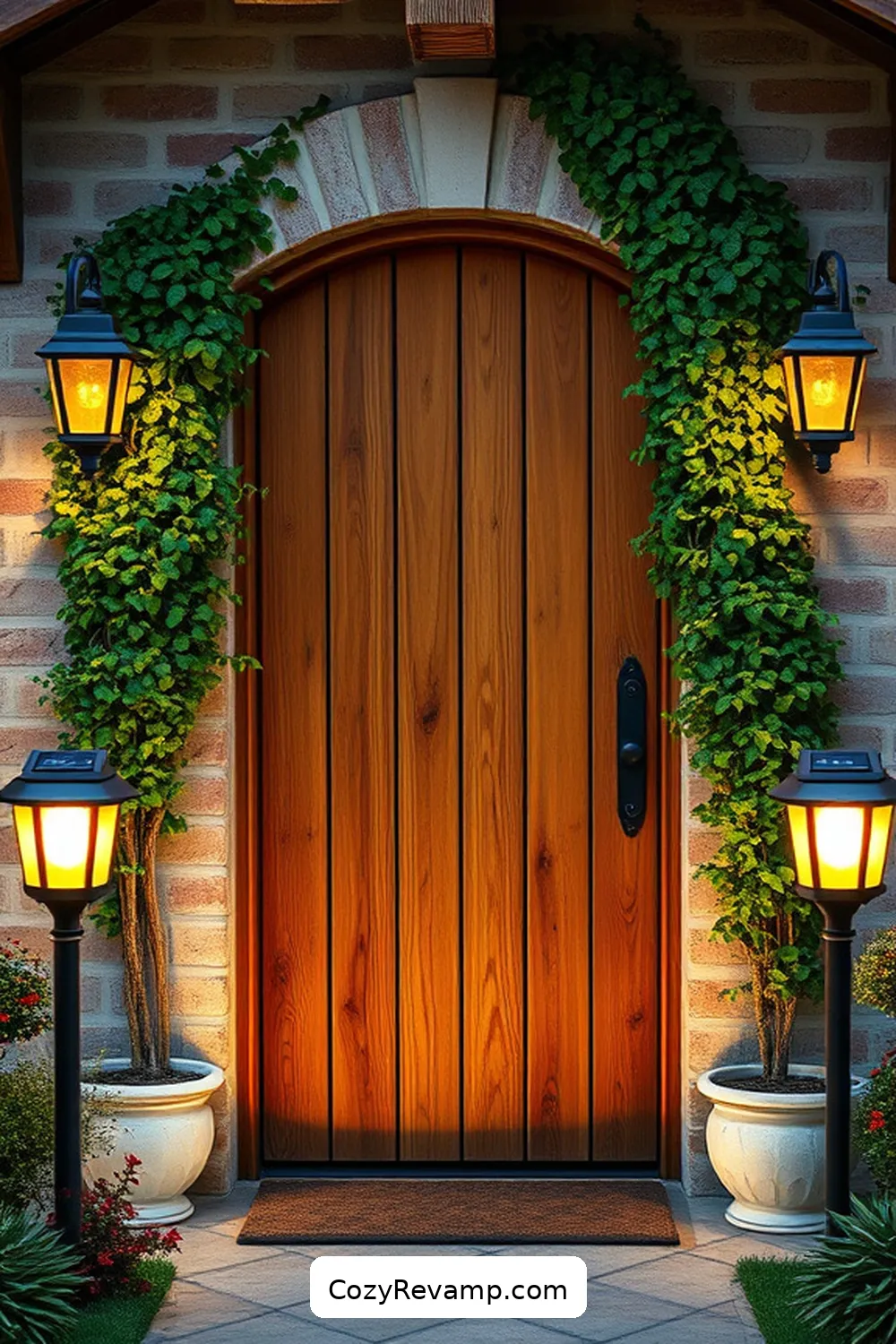 The Importance of a Welcoming Door for Essential Materials for a Rustic Entryway With Solar-Powered Lights