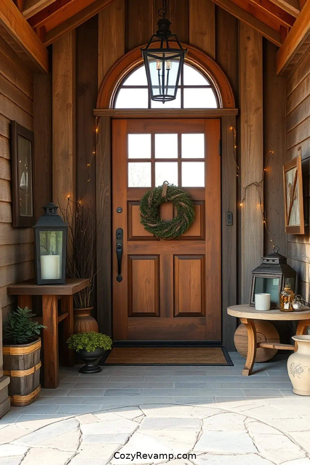 Vintage Decor: Adding Character for Essential Materials for a Rustic Entryway With Solar-Powered Lights