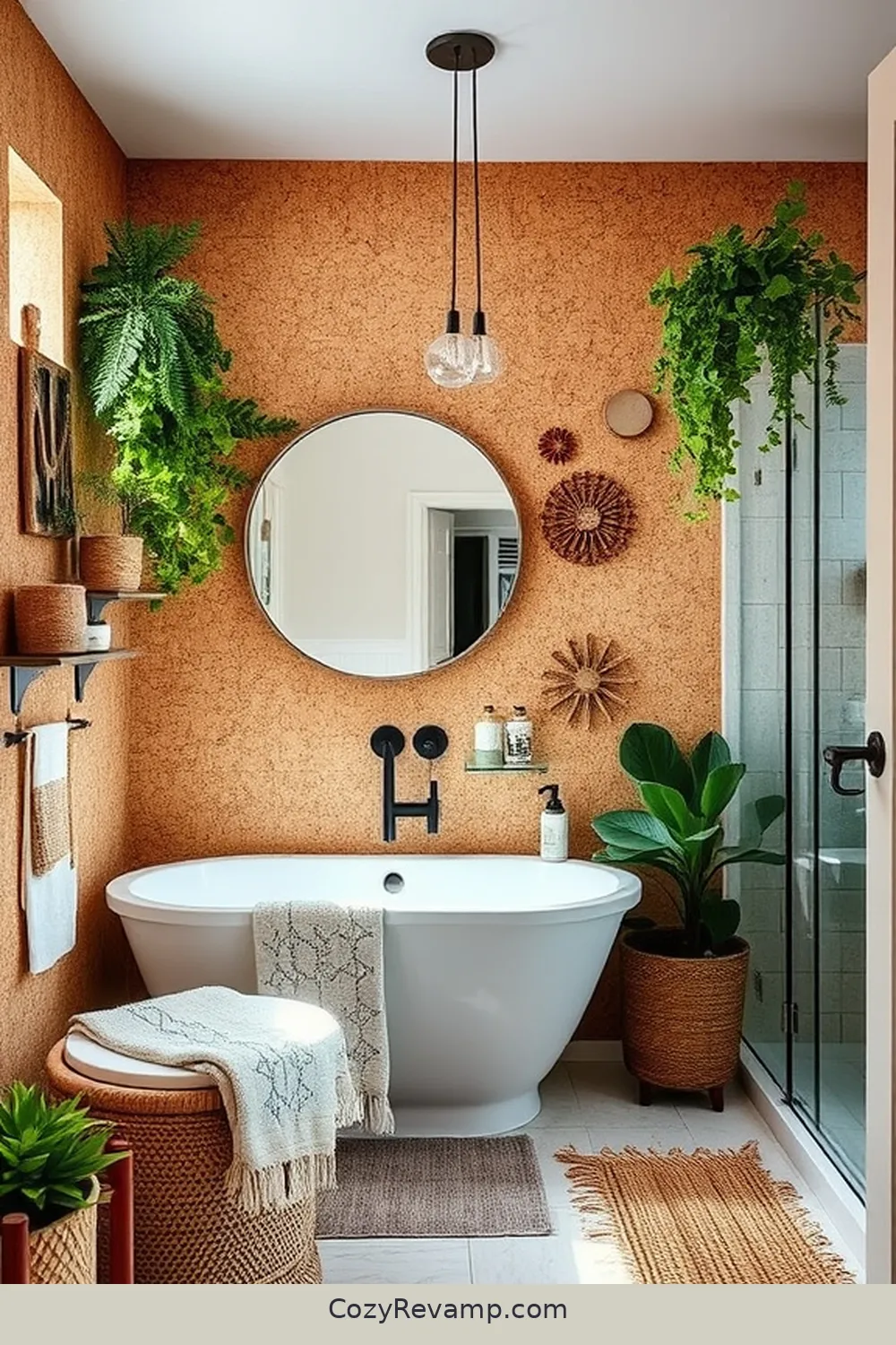 DIY Cork Projects for Personalized Touches for How to Create a Bohemian Bathroom With Cork Material