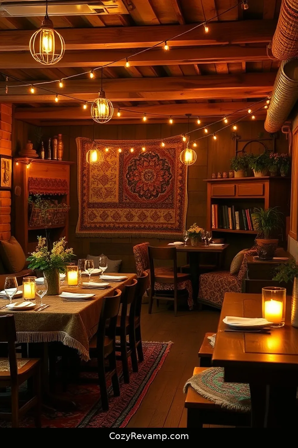 Creating a Cozy Lighting Scheme for How to Create a Bohemian Dining Room With Recycled Wood Materials