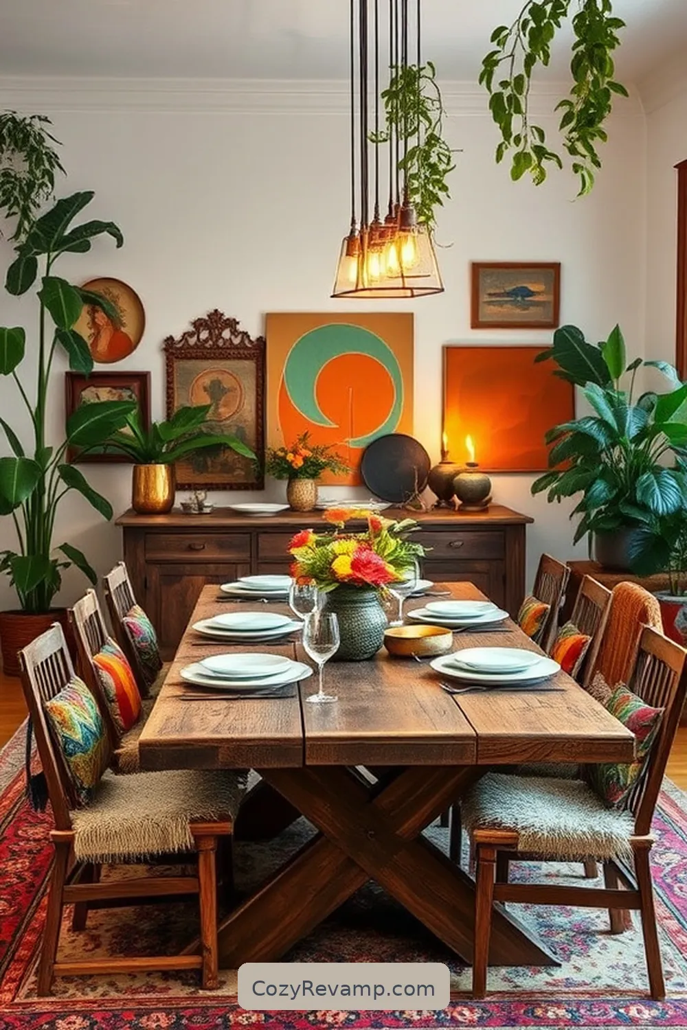 Understanding Bohemian Design Aesthetics for How to Create a Bohemian Dining Room With Recycled Wood Materials