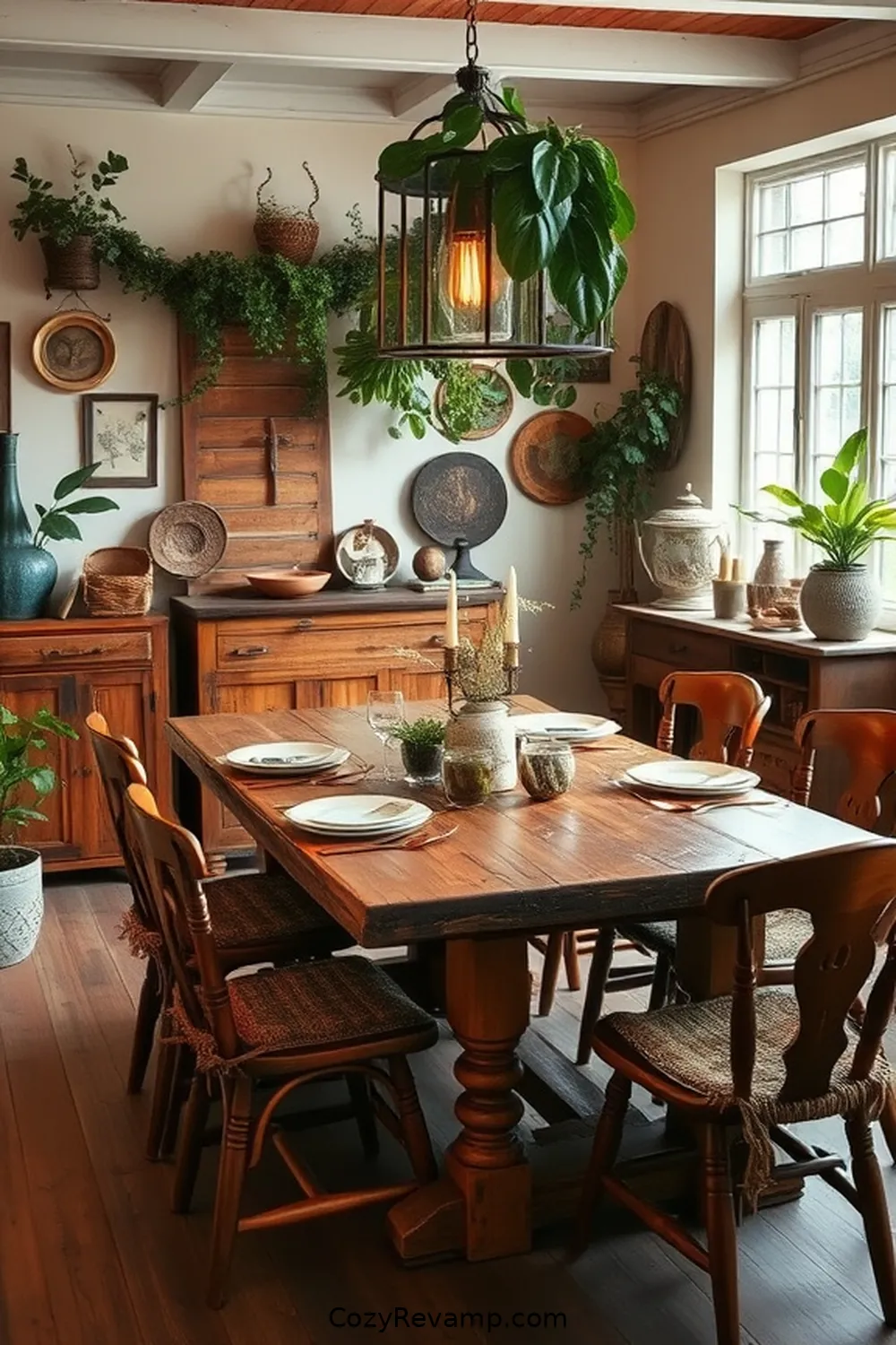 Utilizing Vintage and Upcycled Decor for How to Create a Bohemian Dining Room With Recycled Wood Materials