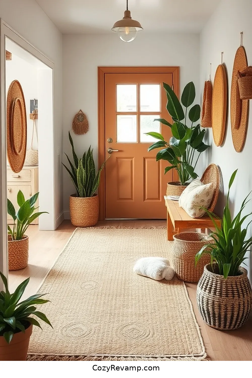 How to Create a Bohemian Entryway With Natural Fibers 2 Embrace Jute Rugs for Texture and Warmth for How to Create a Bohemian Entryway With Natural Fibers