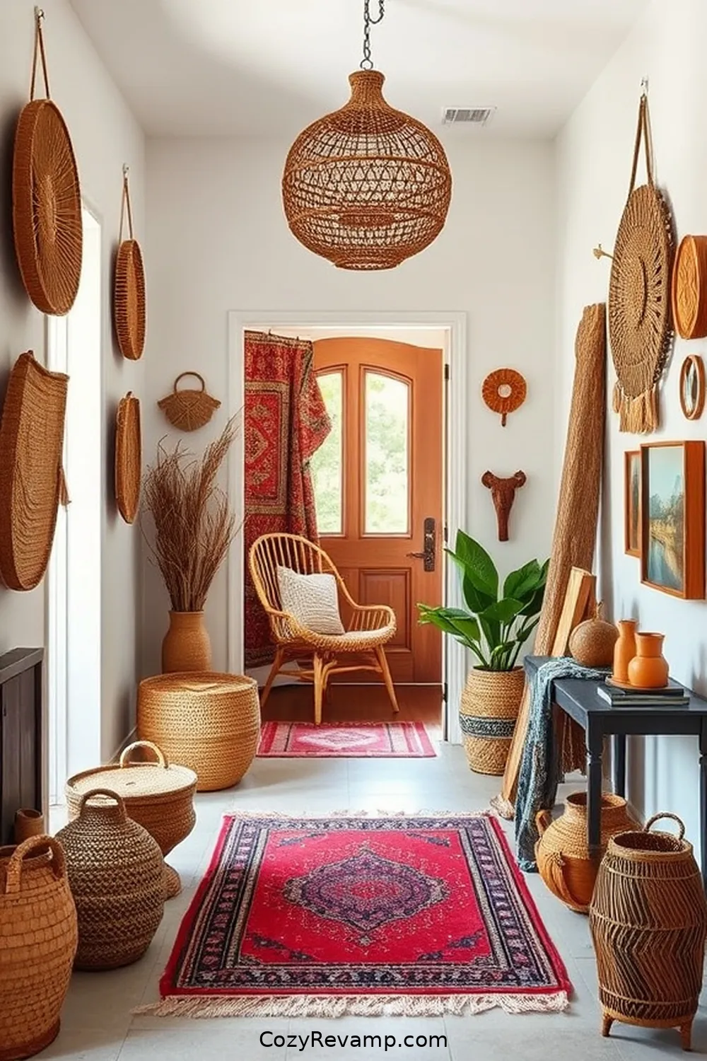How to Create a Bohemian Entryway With Natural Fibers 6 Personalize With Unique Accessories and Artifacts for How to Create a Bohemian Entryway With Natural Fibers