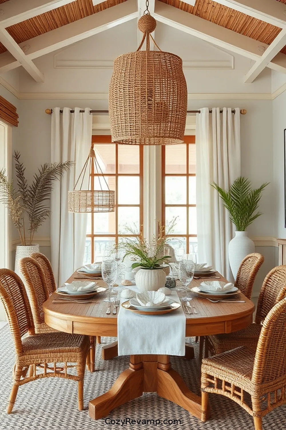 Accessorizing With Coastal-Inspired Bamboo Decor for How to Create a Coastal Dining Room With Bamboo Materials