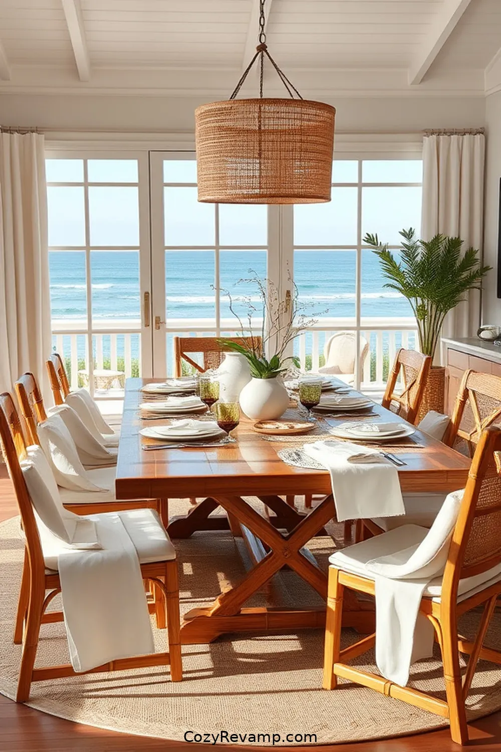 Bamboo Dining Tables: Styles and Options for How to Create a Coastal Dining Room With Bamboo Materials