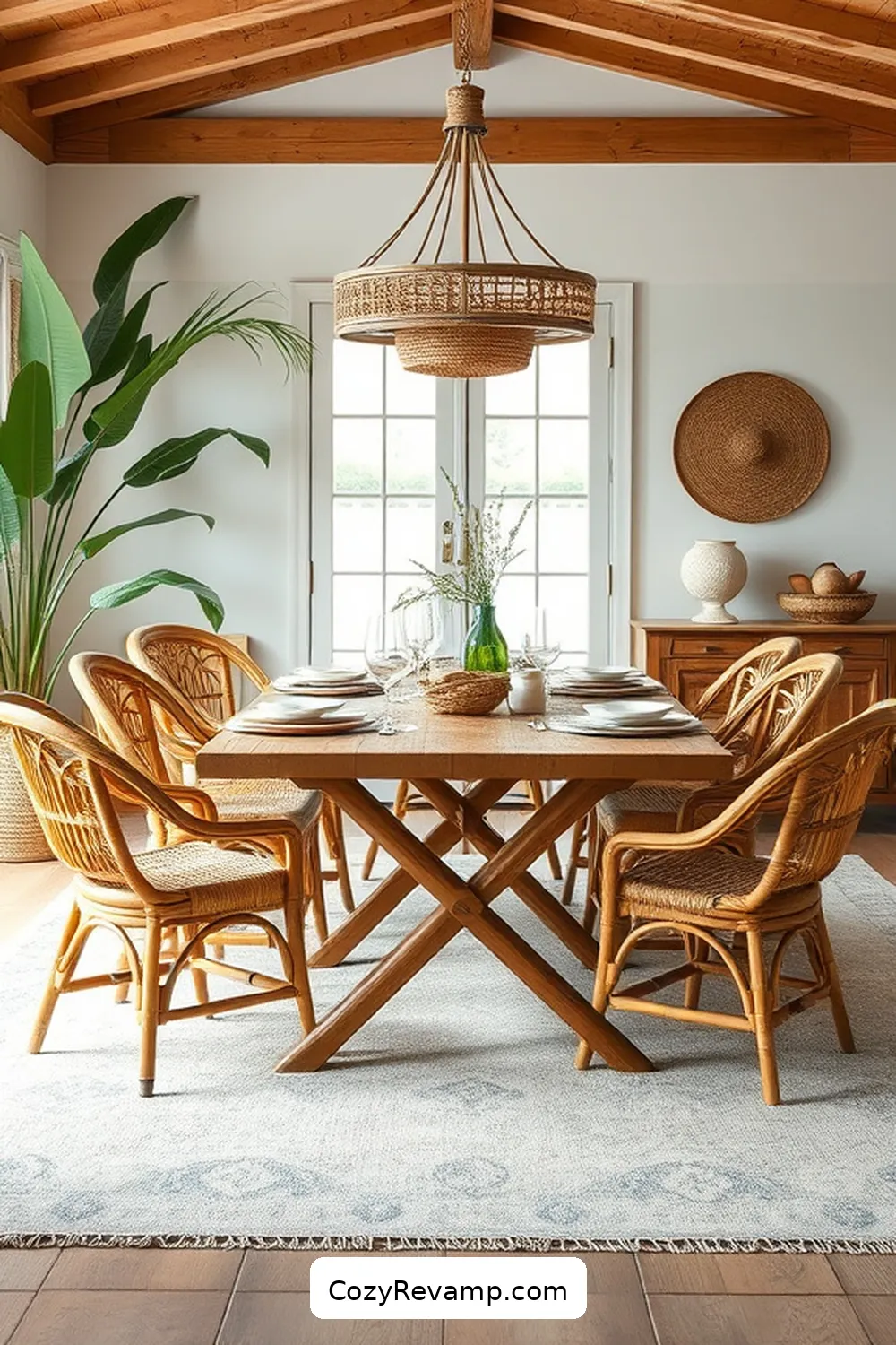 Embracing the Bamboo Aesthetic for How to Create a Coastal Dining Room With Bamboo Materials
