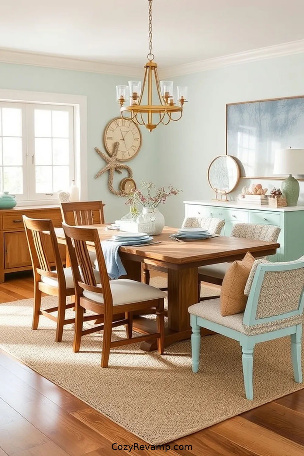 Choosing Coastal-Inspired Color Palettes for How to Create a Coastal Dining Room With Recycled Wood Materials