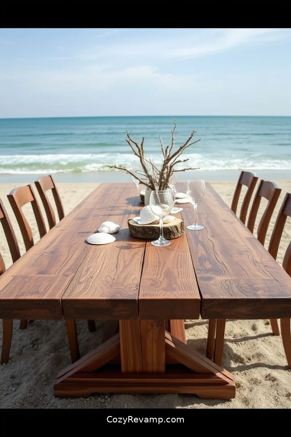 Designing a Rustic Dining Table for How to Create a Coastal Dining Room With Recycled Wood Materials