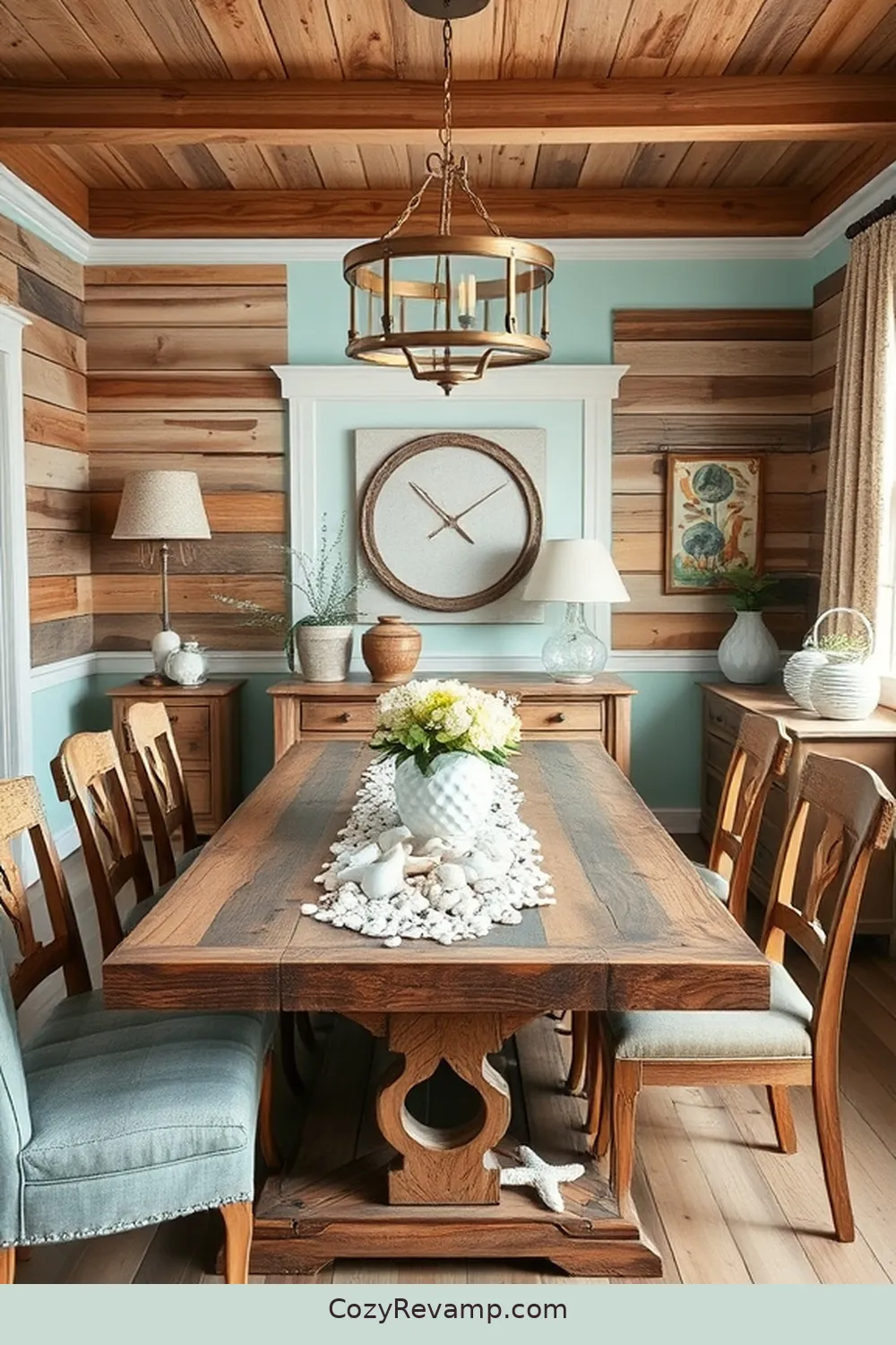 Incorporating Reclaimed Wood Accents for How to Create a Coastal Dining Room With Recycled Wood Materials