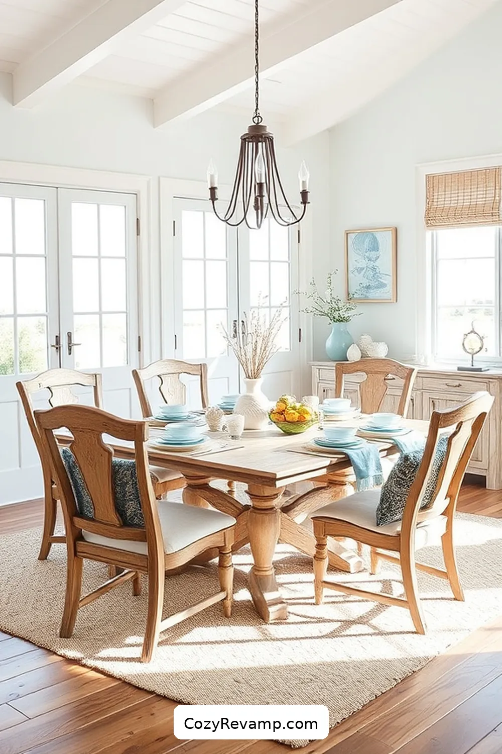 Understanding the Coastal Aesthetic for How to Create a Coastal Dining Room With Recycled Wood Materials