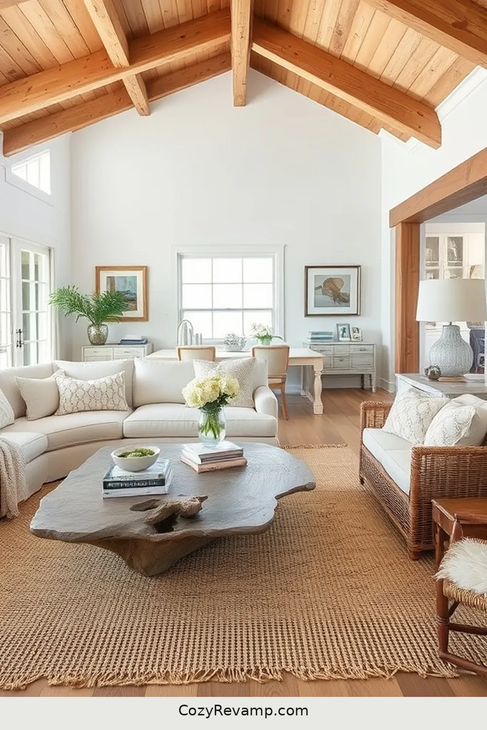 Integrating Natural Wood Elements for How to Create a Coastal Living Room With Natural Fibers and Materials