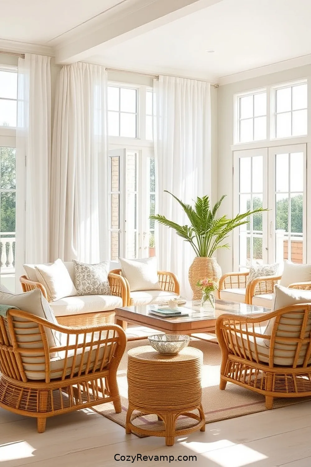 Maximizing Natural Light for How to Create a Coastal Living Room With Natural Fibers and Materials