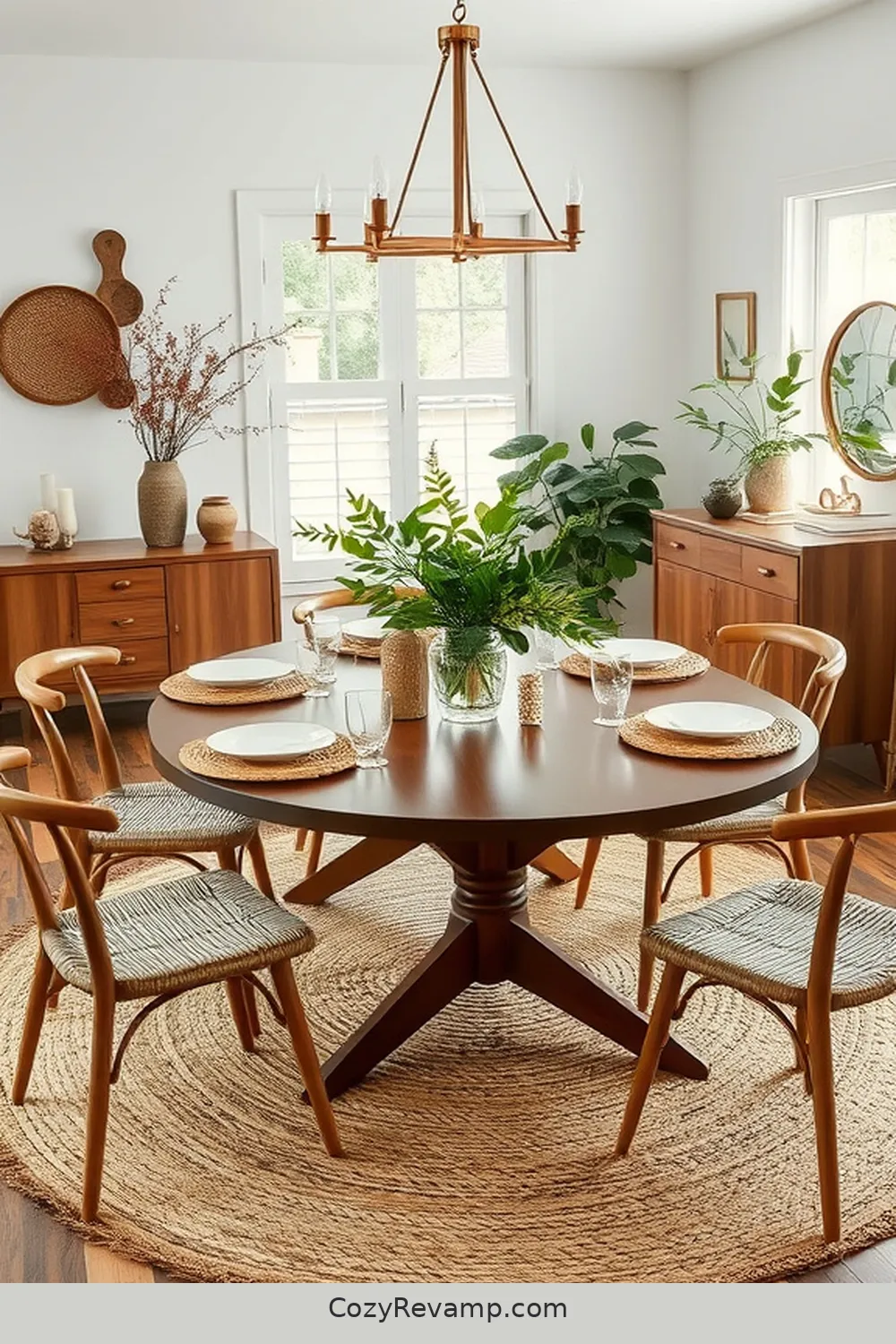 How to Create a Mid-Century Modern Dining Room With Natural Fibers 7 Accessorizing With Natural Elements for How to Create a Mid-Century Modern Dining Room With Natural Fibers