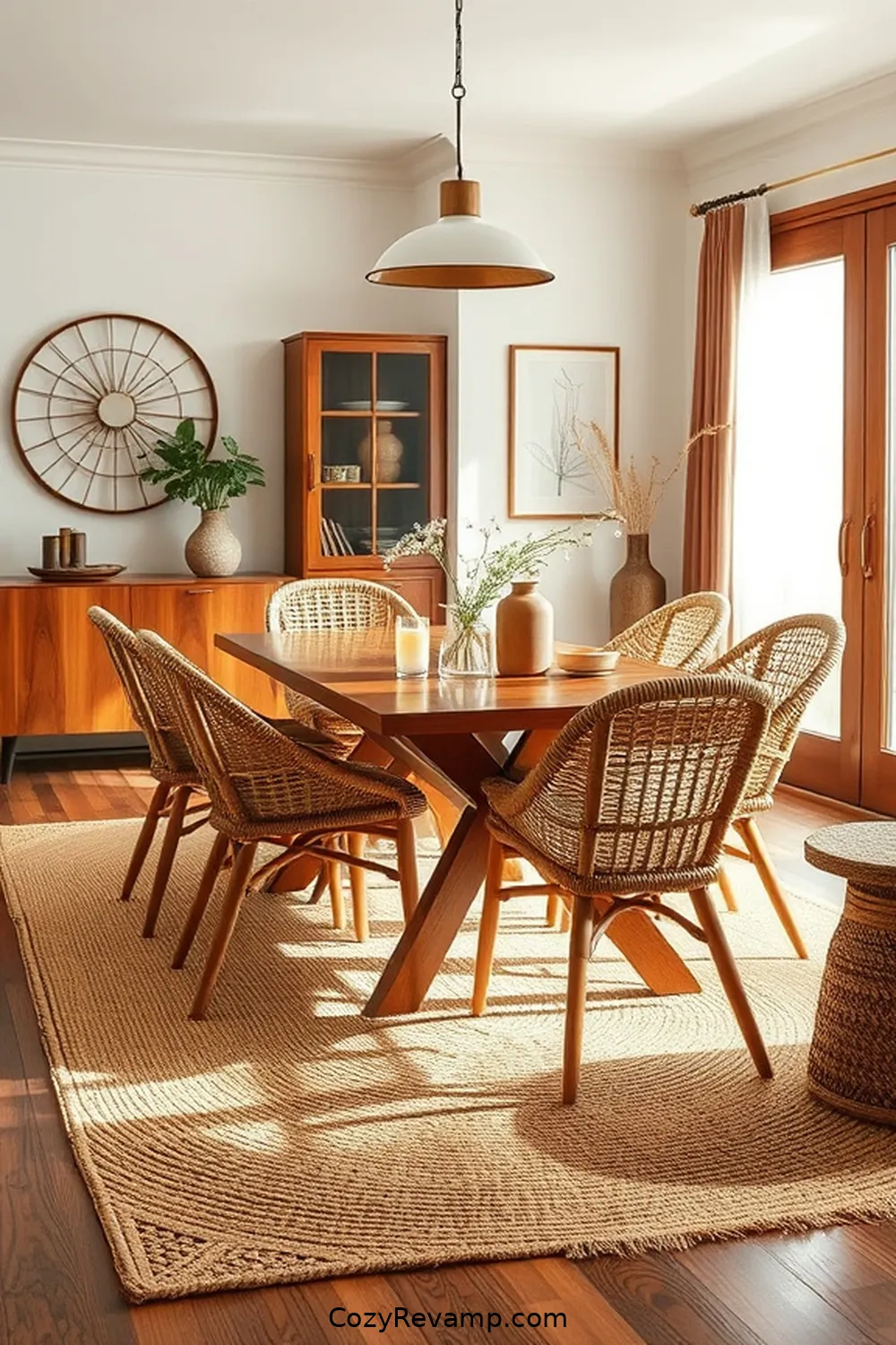 How to Create a Mid-Century Modern Dining Room With Natural Fibers 5 Incorporating Natural Fiber Seating Options for How to Create a Mid-Century Modern Dining Room With Natural Fibers