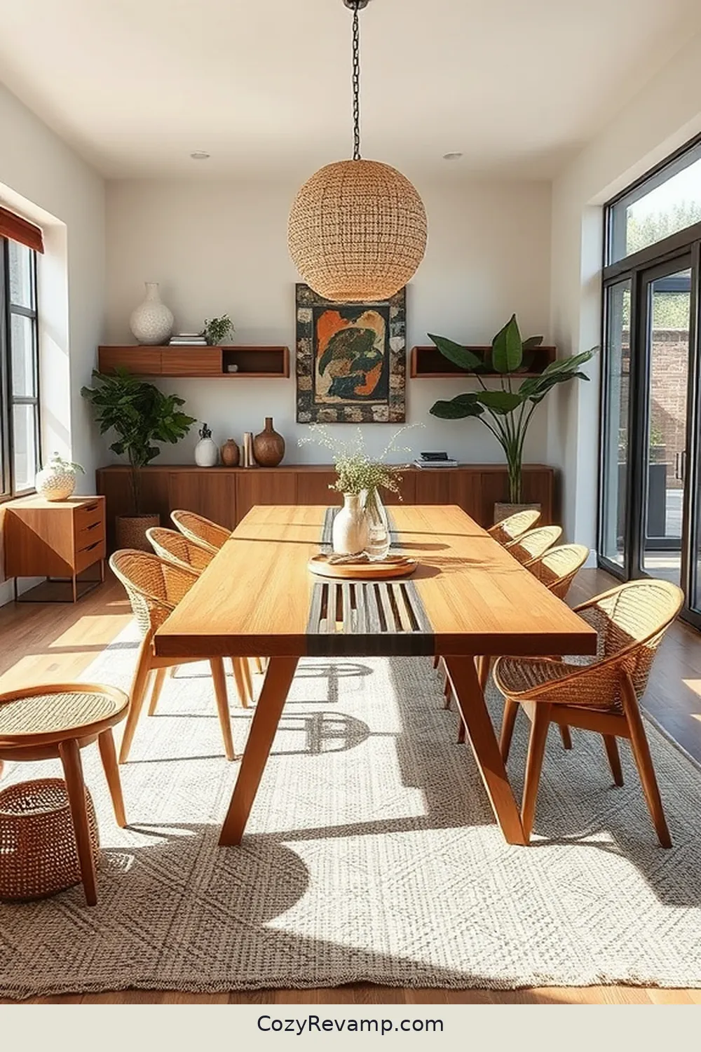 How to Create a Mid-Century Modern Dining Room With Natural Fibers 4 Selecting the Perfect Dining Table for How to Create a Mid-Century Modern Dining Room With Natural Fibers