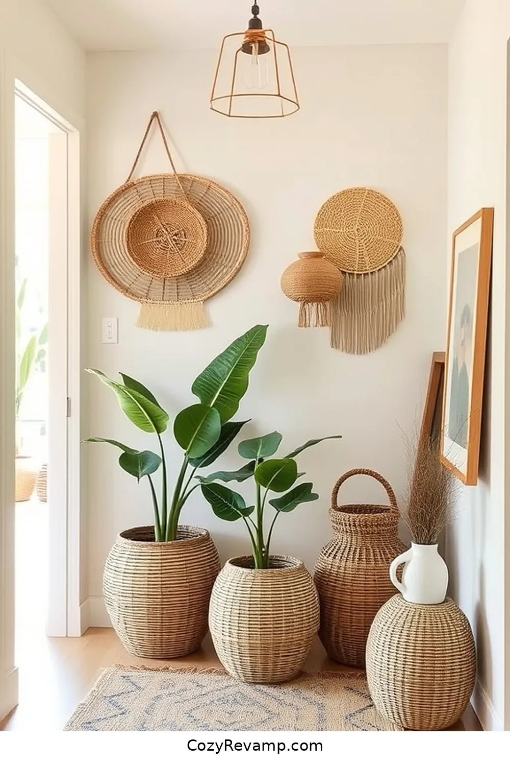 How to Create a Mid-Century Modern Entryway With Natural Fibers 8 Personalizing With Art and Decor for How to Create a Mid-Century Modern Entryway With Natural Fibers