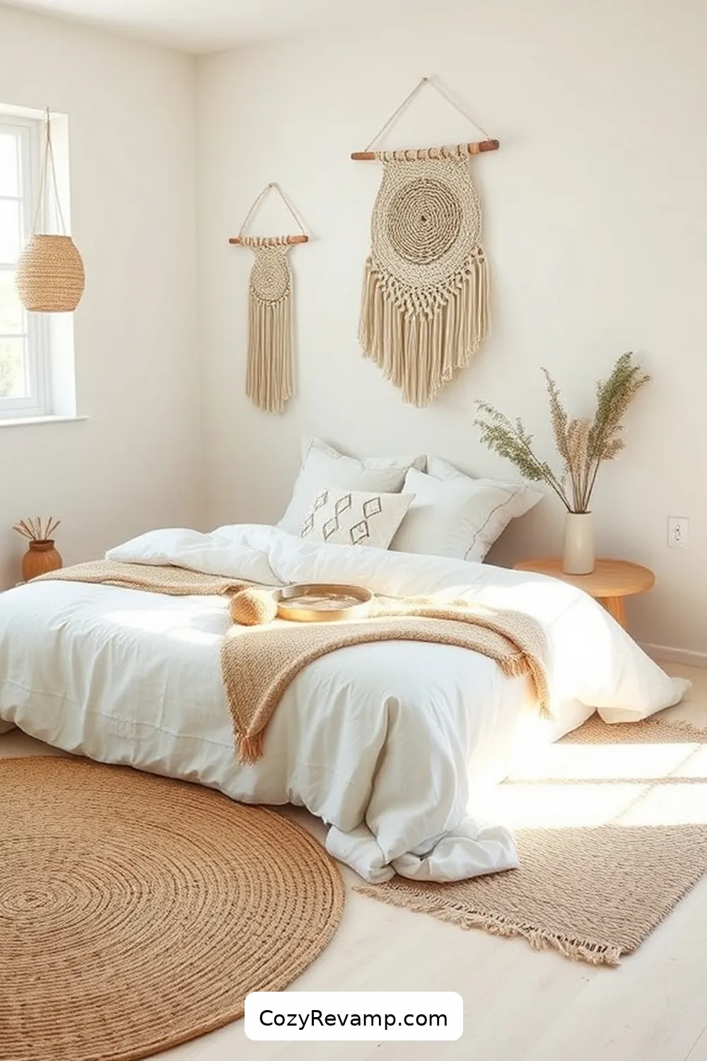 Incorporating Textiles Made From Natural Fibers for How to Create a Minimalist Bedroom With Natural Fibers and Materials