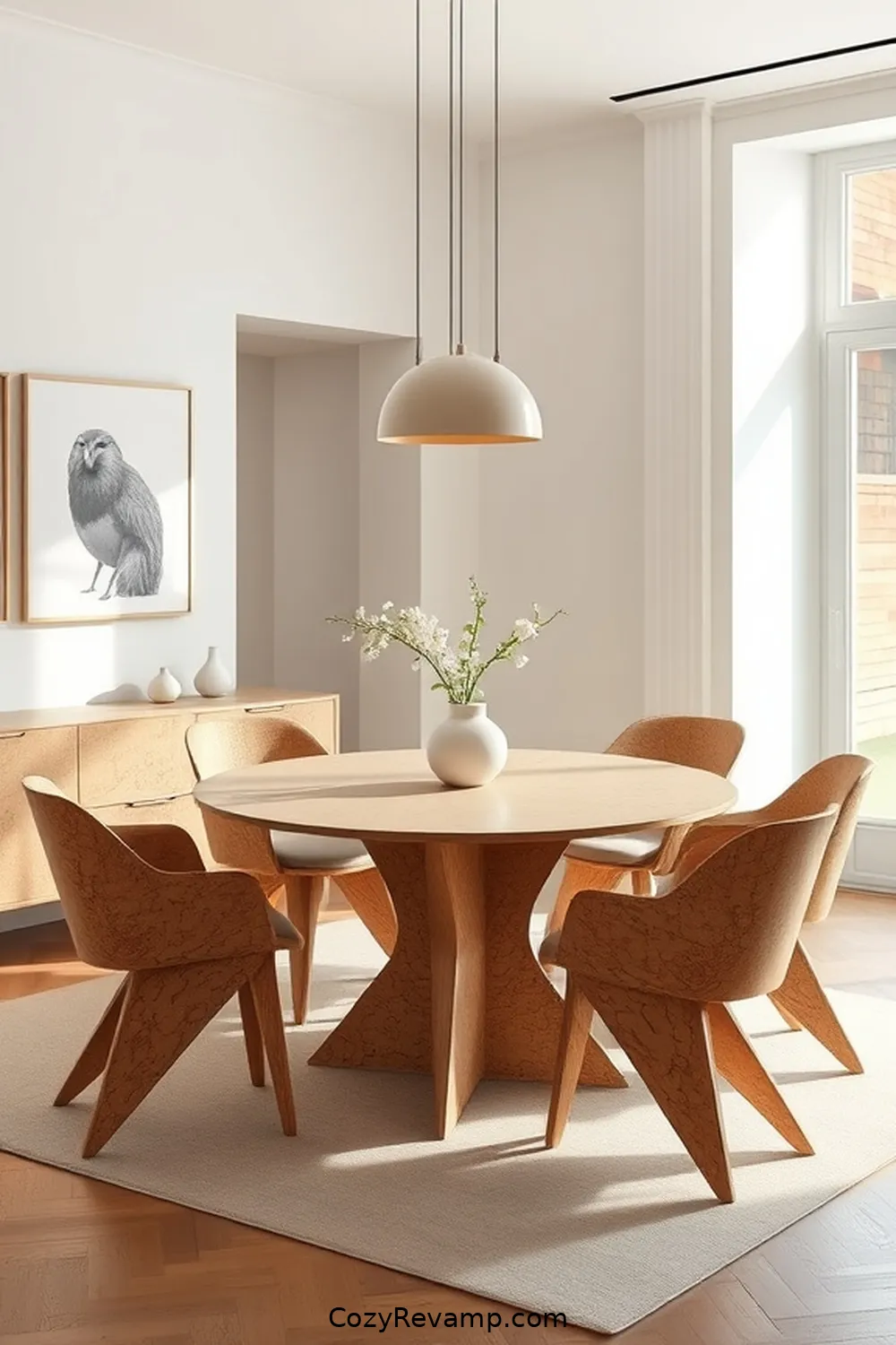How to Create a Minimalist Dining Room With Cork Material 6 Cork Furniture: Tables and Chairs That Make a Statement for How to Create a Minimalist Dining Room With Cork Material
