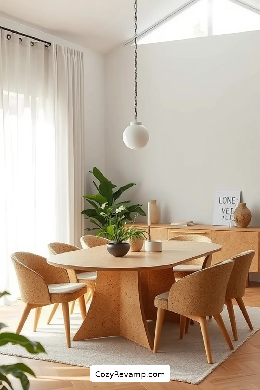 How to Create a Minimalist Dining Room With Cork Material 16 Embracing Sustainability With Cork Decor for How to Create a Minimalist Dining Room With Cork Material