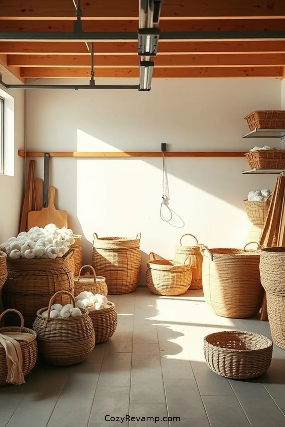 How to Create a Minimalist Garage With Natural Fibers Material 9 Utilizing Cotton Baskets for Easy Organization for How to Create a Minimalist Garage With Natural Fibers Material