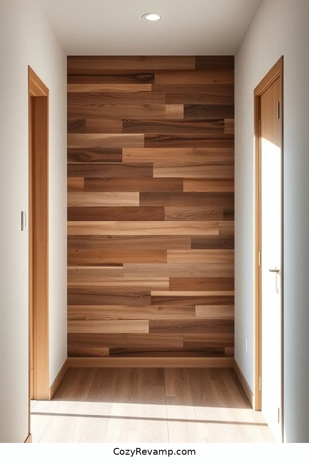 How to Create a Minimalist Hallway With Reclaimed Materials 9 Accent Walls Using Reclaimed Materials for How to Create a Minimalist Hallway With Reclaimed Materials