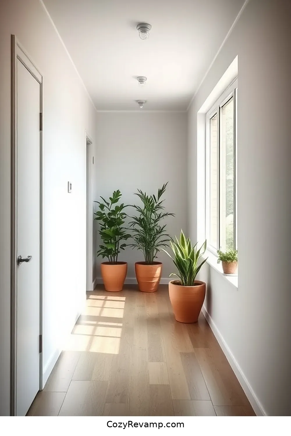 How to Create a Minimalist Hallway With Reclaimed Materials 10 Adding Greenery for a Fresh Touch for How to Create a Minimalist Hallway With Reclaimed Materials
