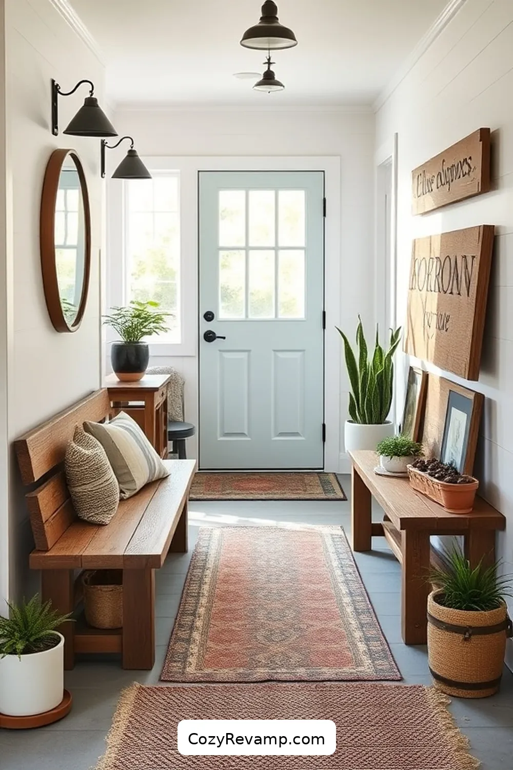 Personalizing Your Space With Unique Finds for How to Create a Modern Farmhouse Entryway With Recycled Wood Material