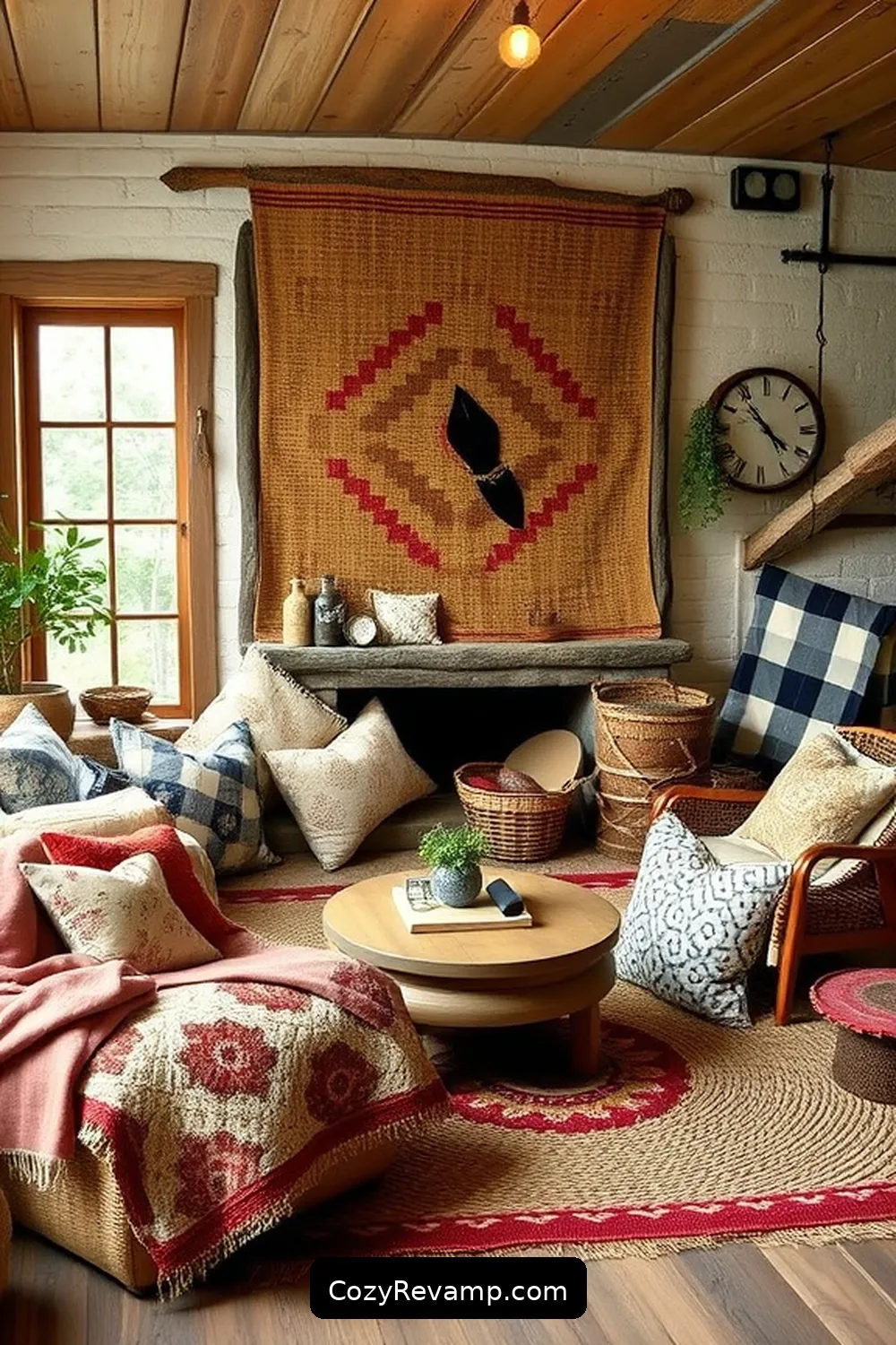 How to Create a Rustic Living Room With Upcycled Fabric Materials 16 Layering Textiles for Depth and Warmth for How to Create a Rustic Living Room With Upcycled Fabric Materials
