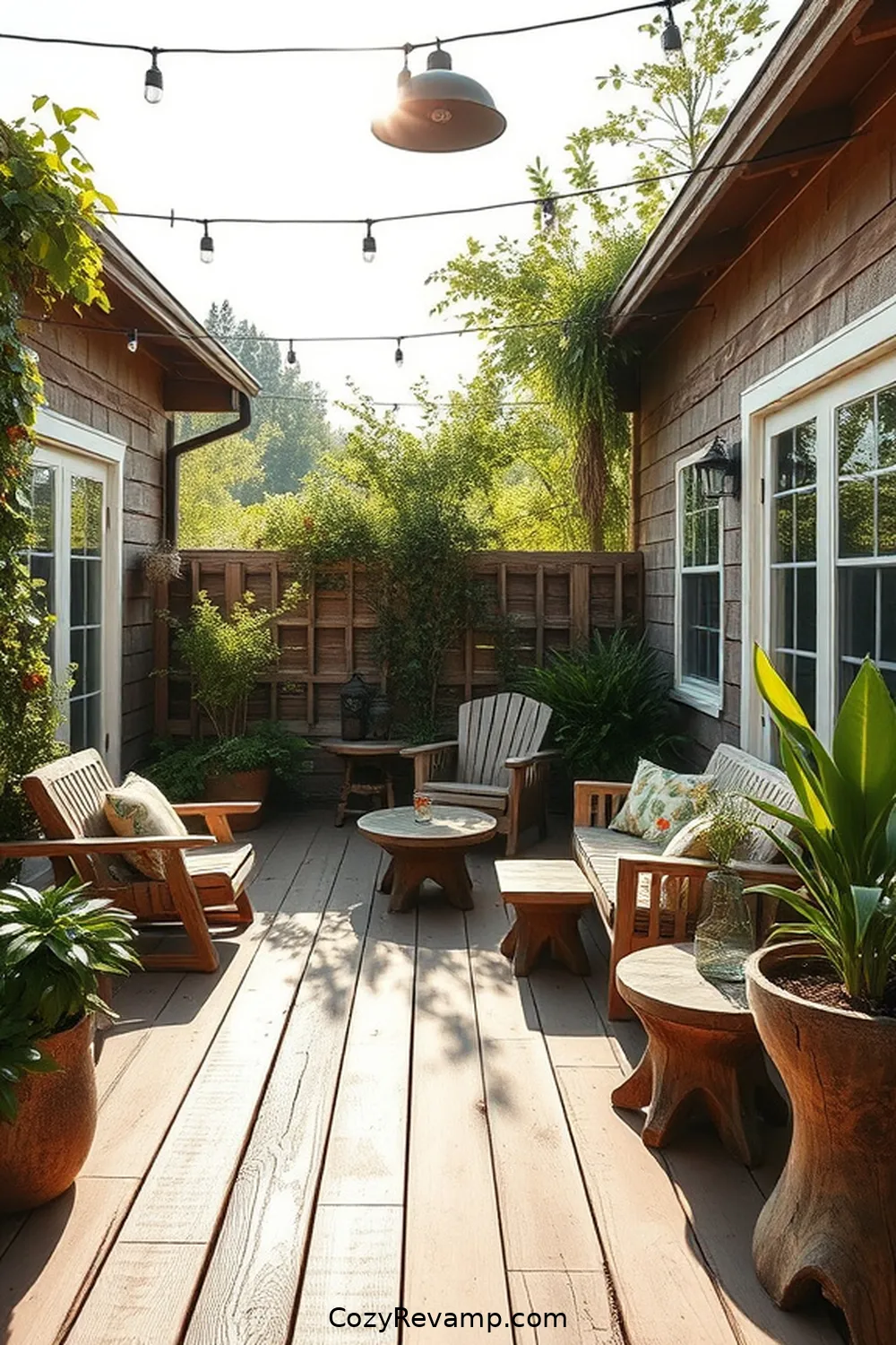 Building a Reclaimed Wood Deck for How to Create a Rustic Outdoor Patio With Recycled Wood Materials