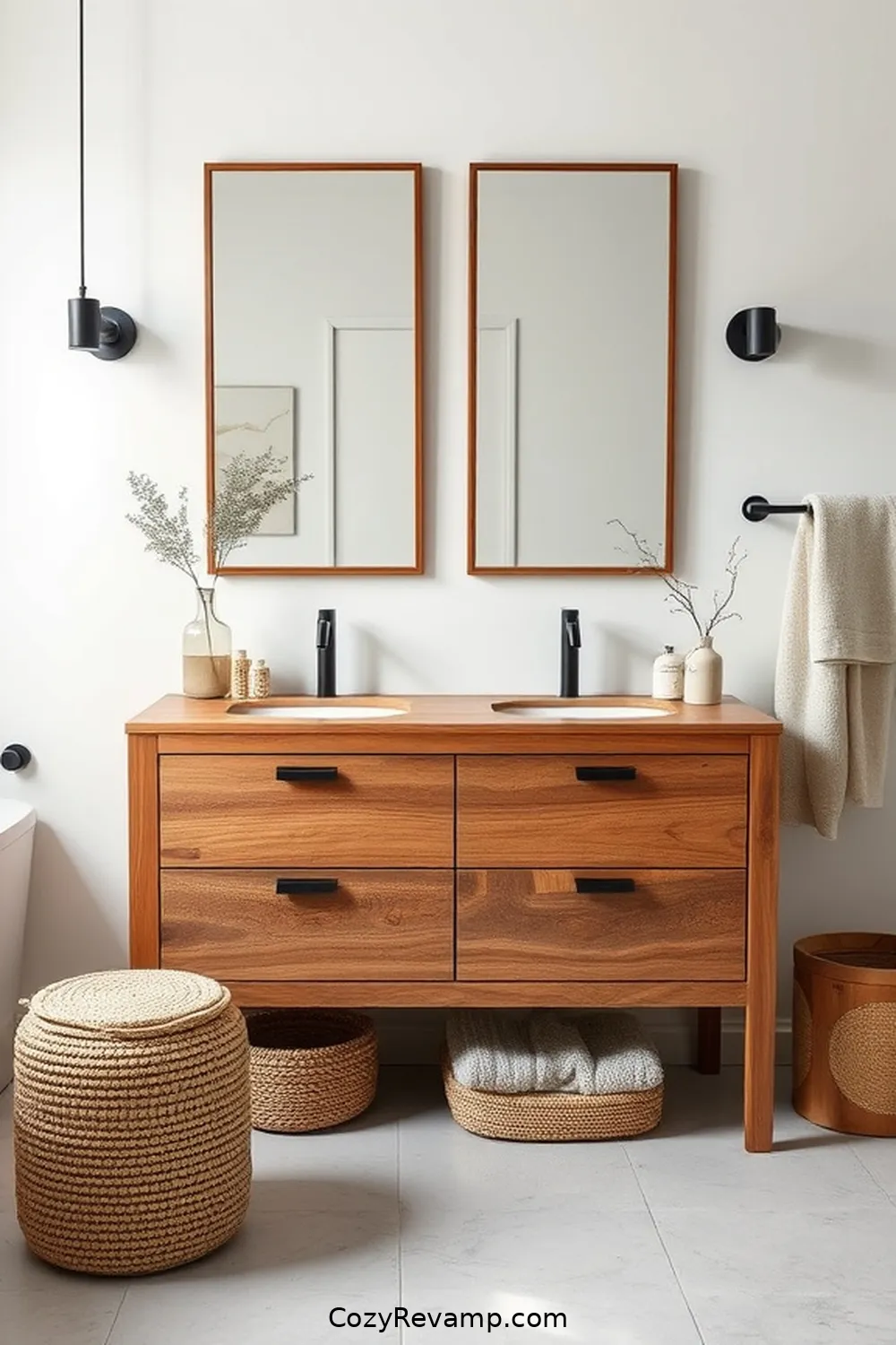 How to Create a Scandinavian Bathroom With Recycled Wood Materials 4 Designing a Reclaimed Wood Vanity for How to Create a Scandinavian Bathroom With Recycled Wood Materials