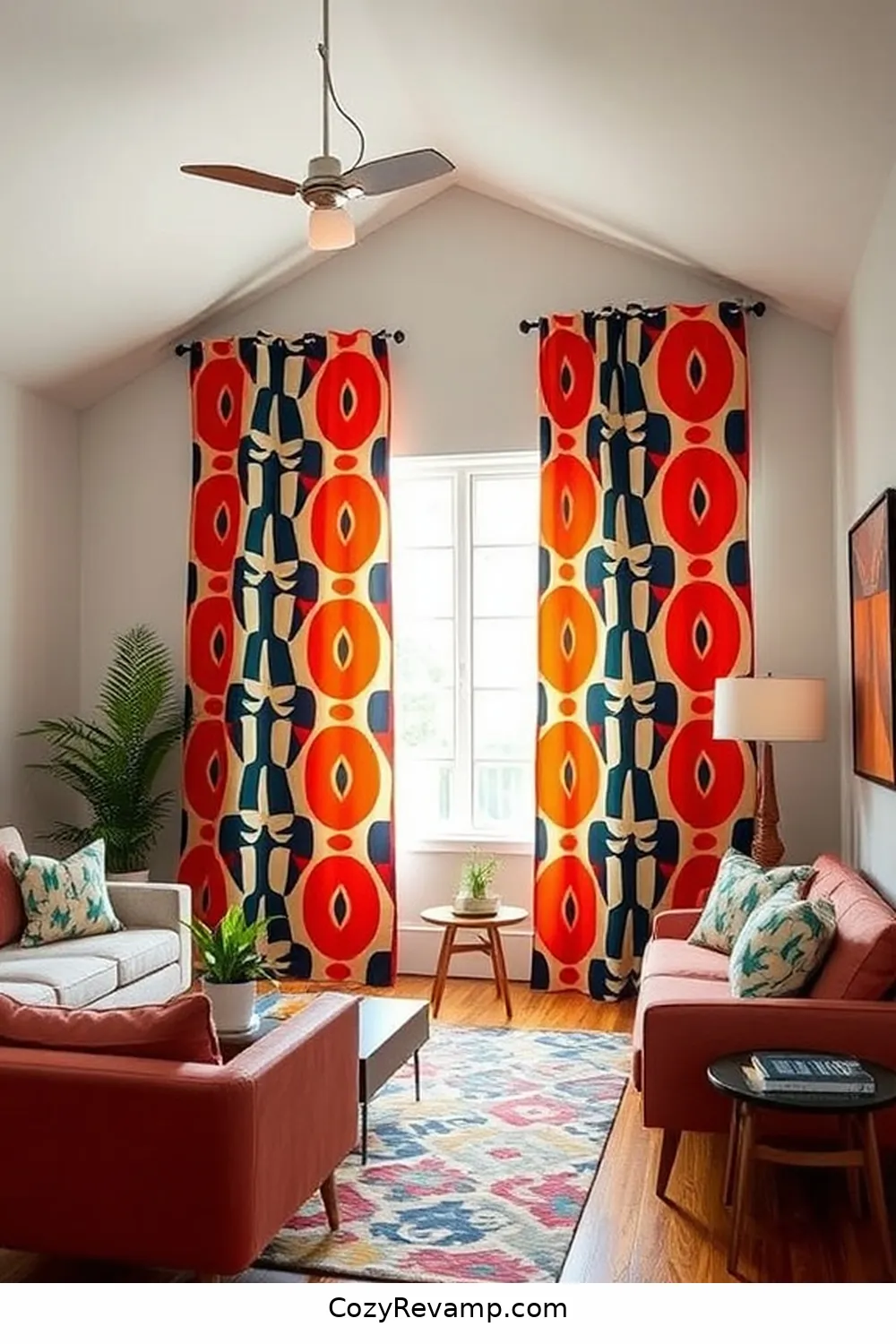 How to Design a Mid-Century Modern Living Room With Upcycled Fabric 10 Designing Custom Curtains for a Modern Look for How to Design a Mid-Century Modern Living Room With Upcycled Fabric