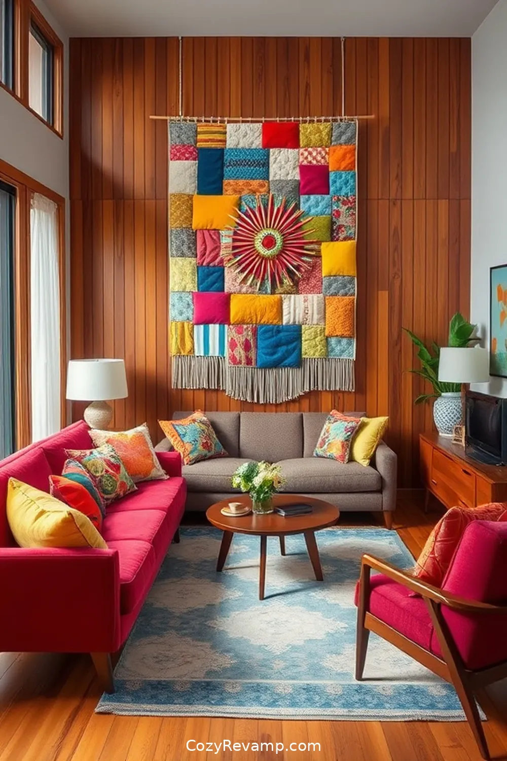 How to Design a Mid-Century Modern Living Room With Upcycled Fabric 16 Inspiring Upcycled Fabric Projects to Try for How to Design a Mid-Century Modern Living Room With Upcycled Fabric