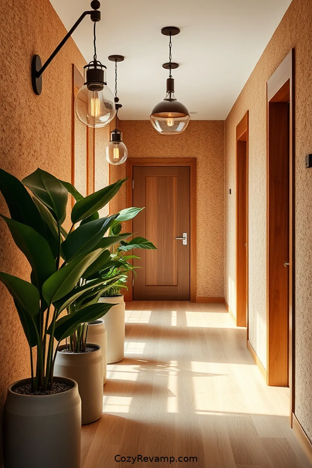 Incorporating Cork Wall Treatments for How to Design a Modern Farmhouse Hallway With Cork Material