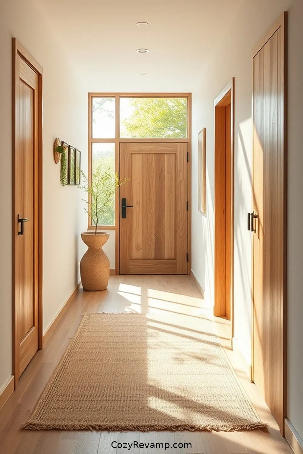 Incorporating Organic Cotton Rugs for How to Design a Modern Farmhouse Hallway With Organic Cotton Materials