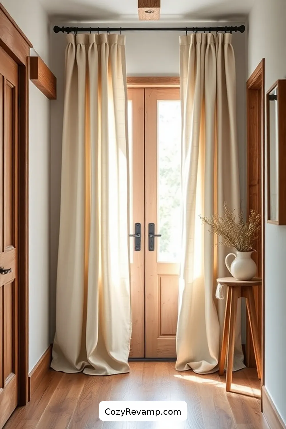 Utilizing Organic Cotton Curtains for How to Design a Modern Farmhouse Hallway With Organic Cotton Materials