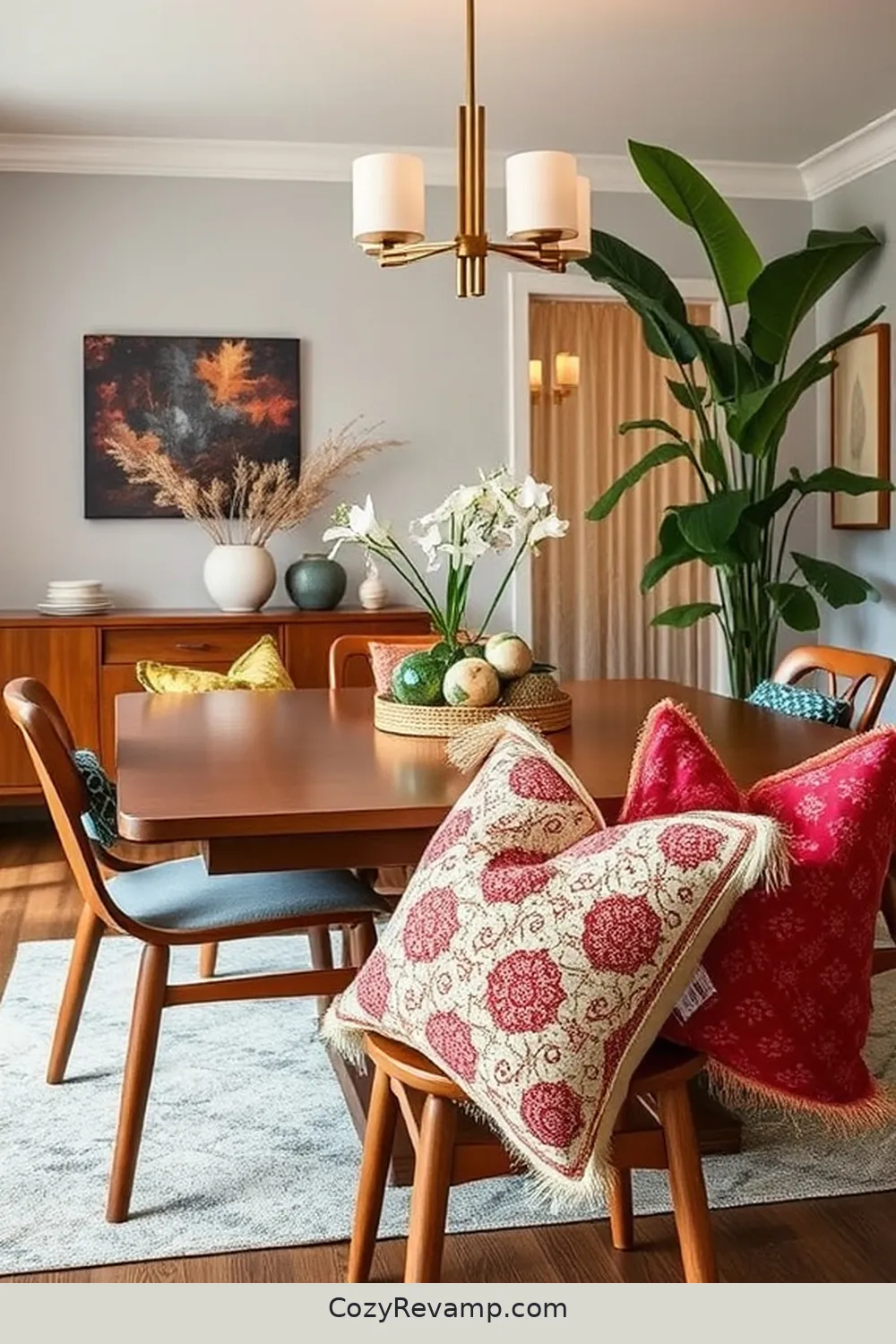 How to Style a Mid-Century Modern Dining Room With Upcycled Fabrics 7 Designing Throw Pillows for a Cozy Touch for How to Style a Mid-Century Modern Dining Room With Upcycled Fabrics
