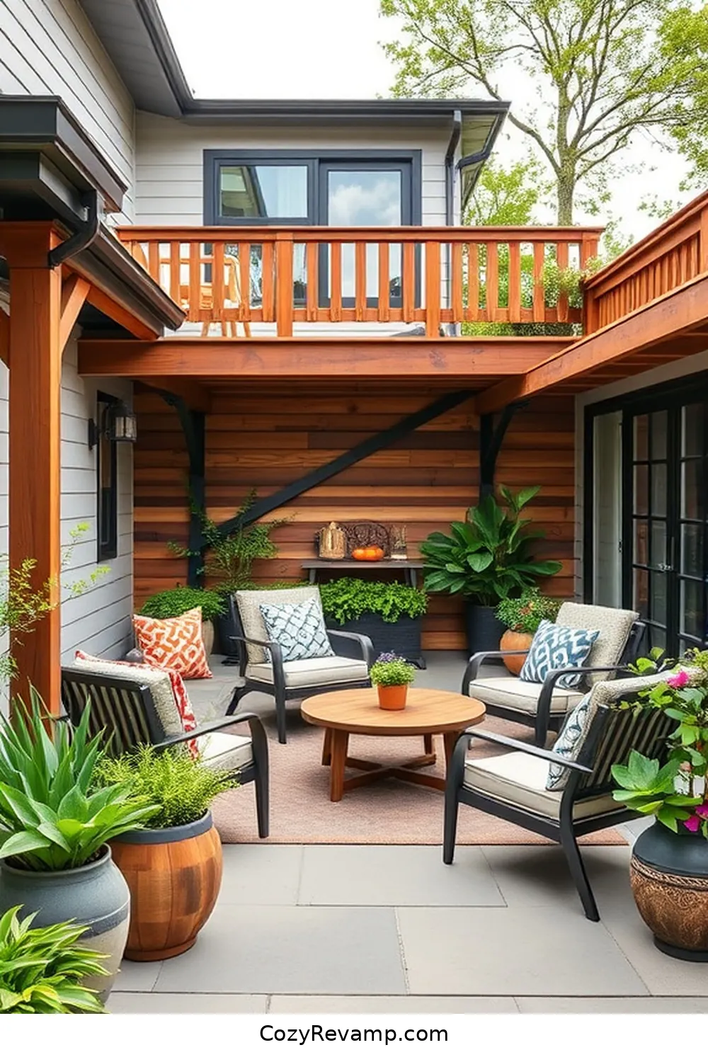 How to Style a Modern Farmhouse Outdoor Patio With Recycled Wood Materials 9 Adding Wood Accents With Railings and Fencing for How to Style a Modern Farmhouse Outdoor Patio With Recycled Wood Materials