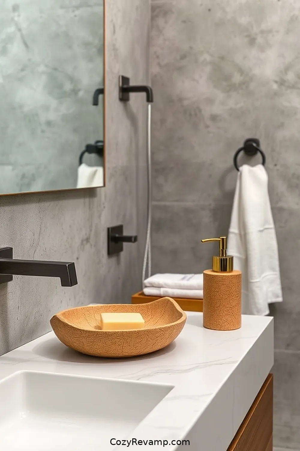 Innovative Ways to Use Cork Material in Industrial Bathroom Design 6 Cork Accessories: Unique Touches for Industrial Spaces for Innovative Ways to Use Cork Material in Industrial Bathroom Design