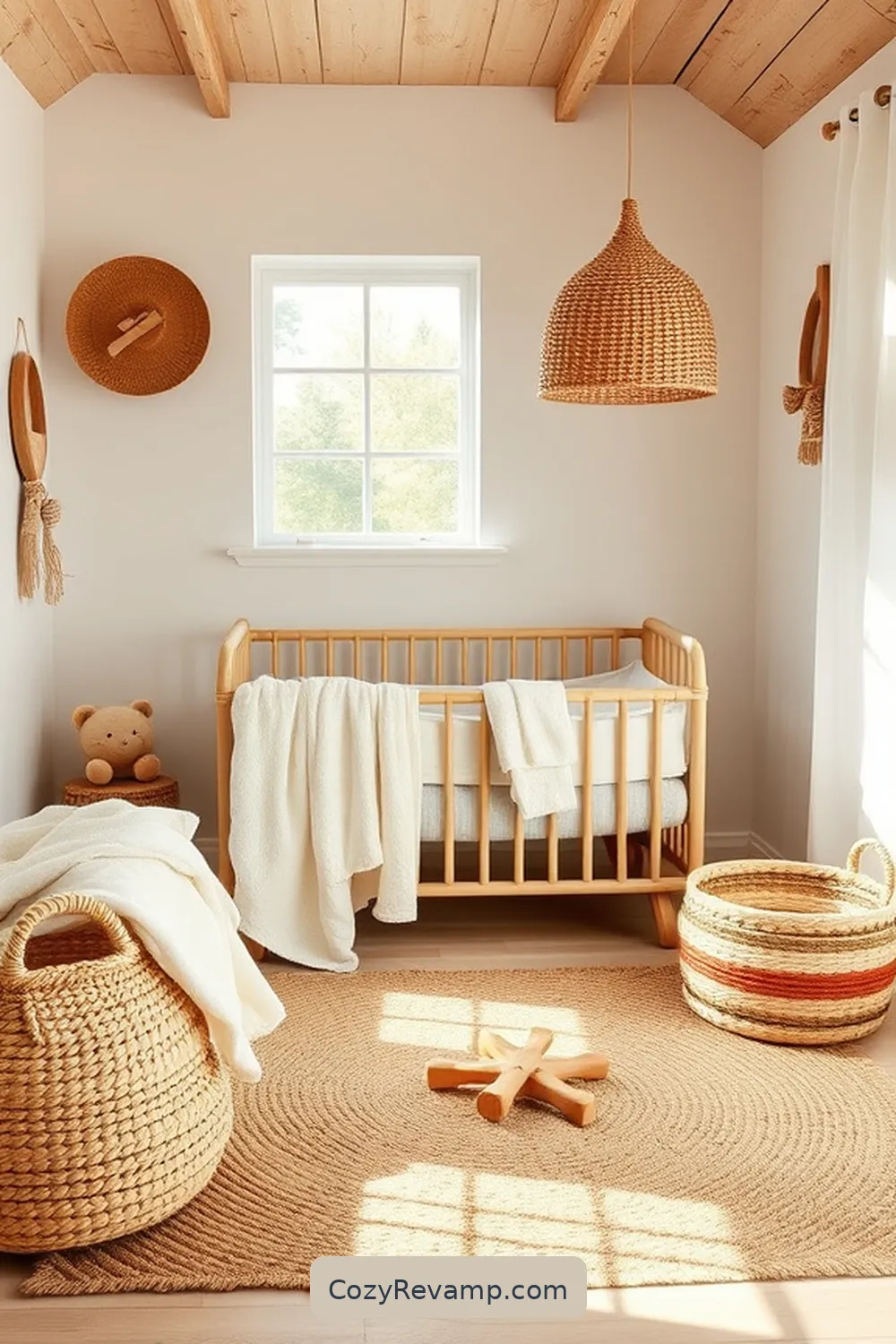 Key Elements of a Rustic Nursery With Natural Fibers 2 Choosing Natural Fiber Materials for Key Elements of a Rustic Nursery With Natural Fibers