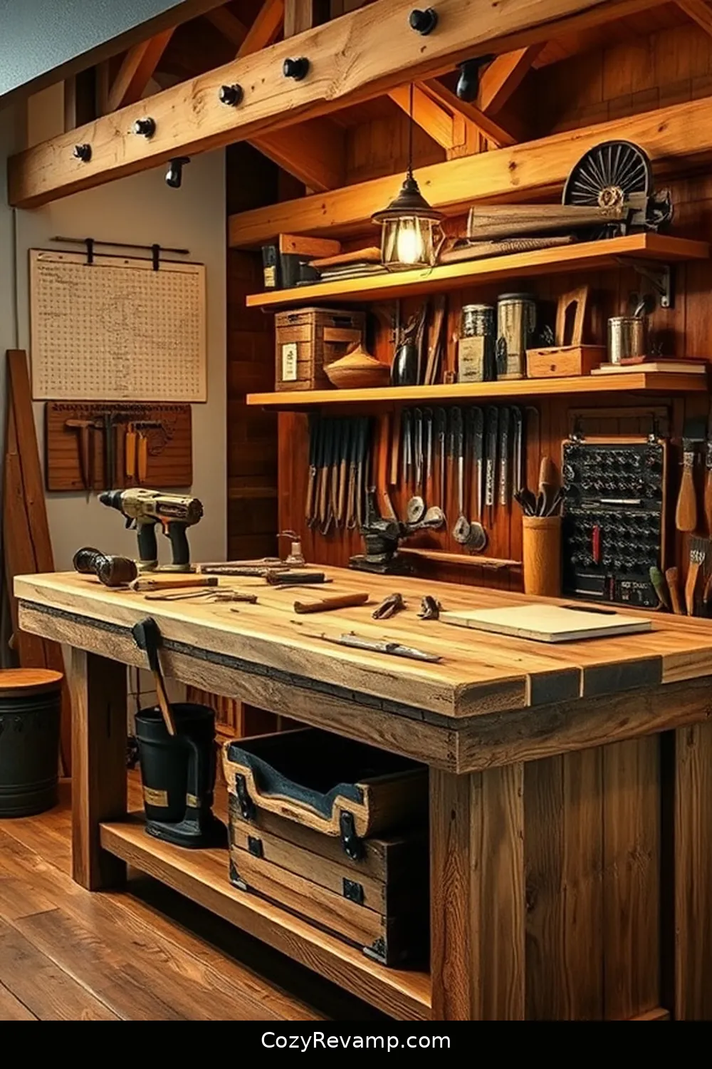 Stunning Rustic Garage Designs Featuring Reclaimed Materials 5 Designing a Rustic Workbench With Reclaimed Wood for Stunning Rustic Garage Designs Featuring Reclaimed Materials
